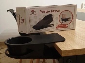 porte-tasse clipsable pour bureau