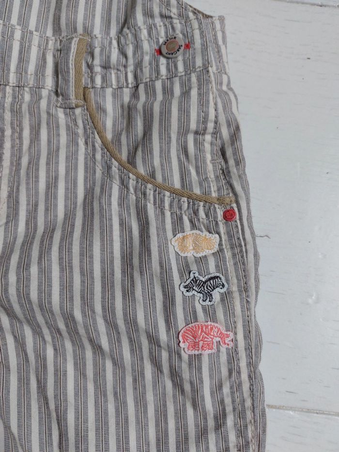 Salopette à rayures Sergent Major Taille 18 mois - photo numéro 4