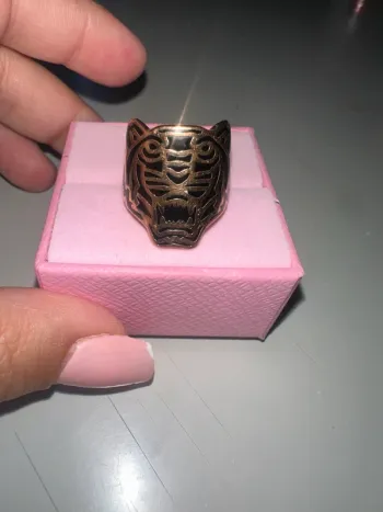 Bague Kenzo Tigre Or Rose - Neuve, Jamais Portée taille 54