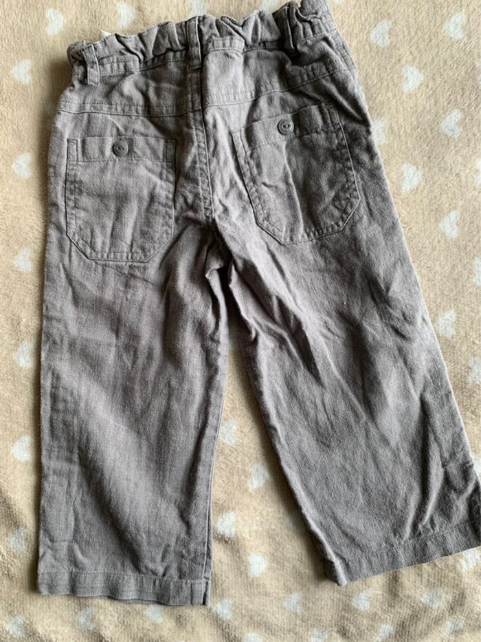 Pantalon gris lin 3 suisses 24 mois😺 - photo numéro 4
