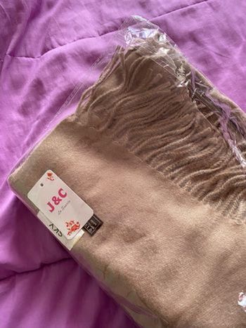 Écharpe beige cashemere