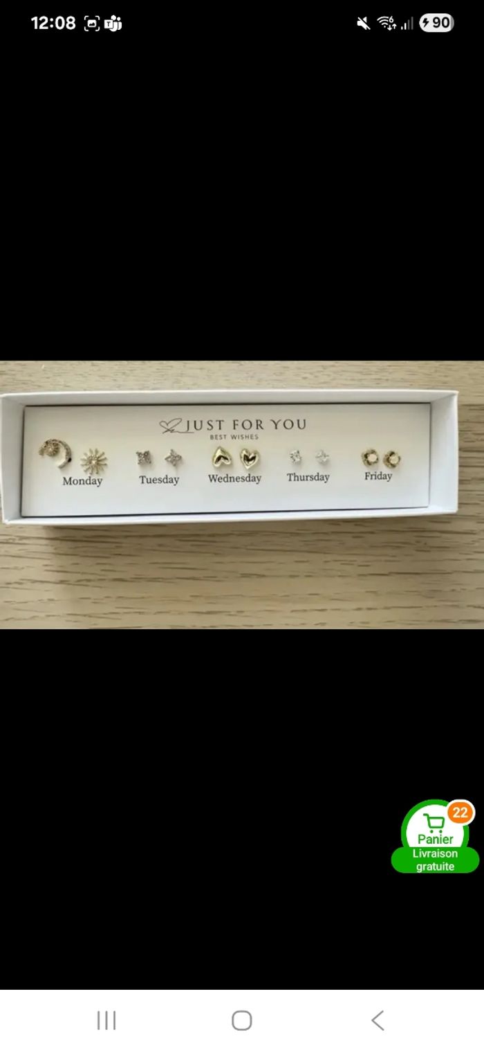 Boucles d'oreilles coffre - photo numéro 2