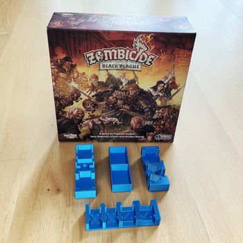 Insert / Rangement Bleu Zombicide: Black Plague – Jeu non inclus