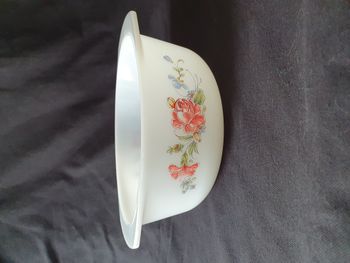 Plat four cocotte saladier Arcopal Ronsard motifs fleurs Diamètre 21 cm