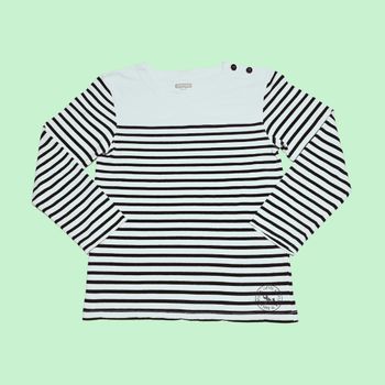 ORCHESTRA – Marinière Enfant 14 ans (164 cm) – Marine & Blanc