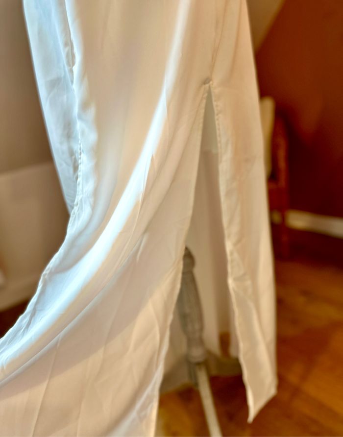 đ€ Robe longue blanche fendu sans bretelle Shein taille M đ€ - photo numĂ©ro 4
