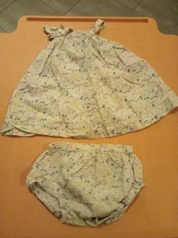 Robe a bretelles et sa culotte