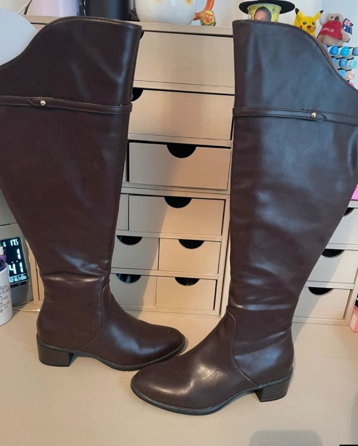Bottes cuissardes marron neuve