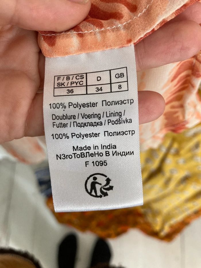 Robe longue orange taille 36 - photo numéro 3