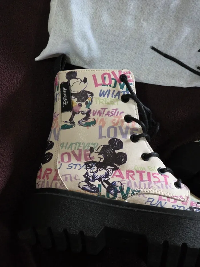 Bottines montantes Mickey coloré - photo numéro 14