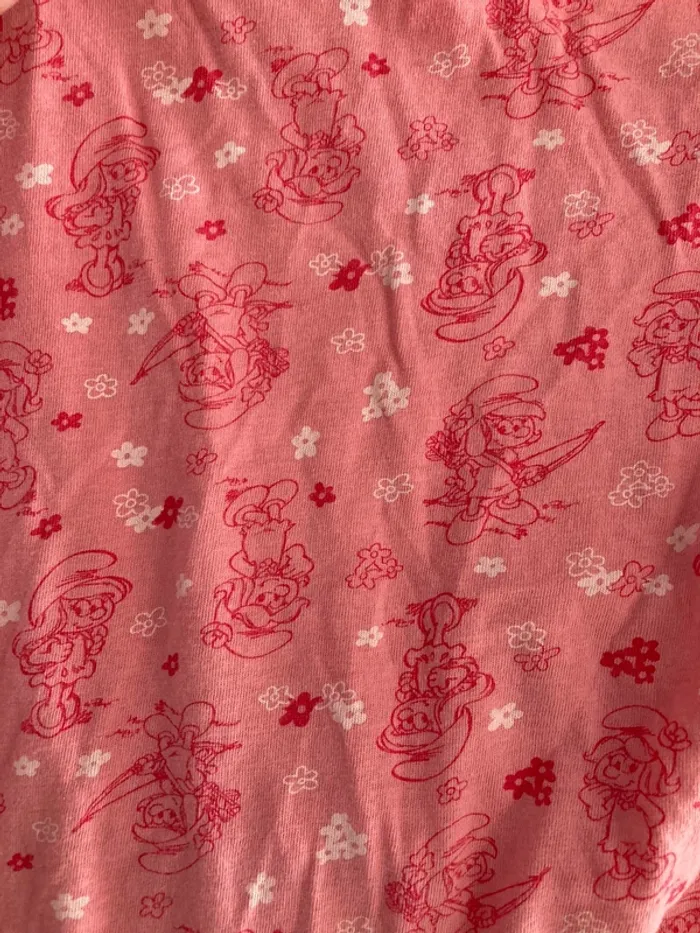 Pyjashort schtroumpfs 5-6 ans en très bon état - photo numéro 2