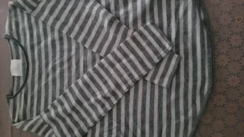 Pull rayé 100% cachemire