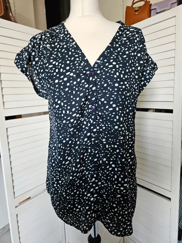 Blouse manches courtes T.L - photo numéro 2