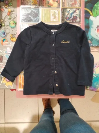 Veste Gémo bleu nuit