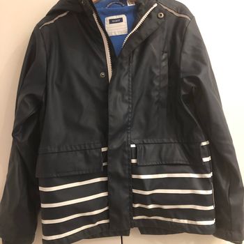 Veste marin effet imperméable doublee polaire okaidi 6 ans