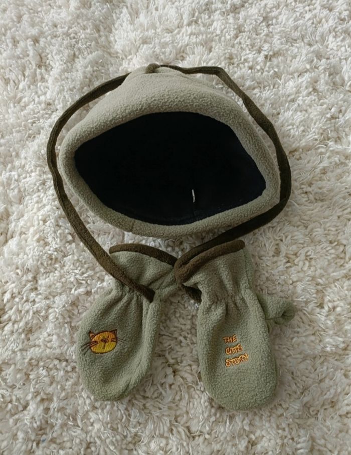 Ensemble bonnet et moufles the cats story en 3/4 ans - photo numéro 3