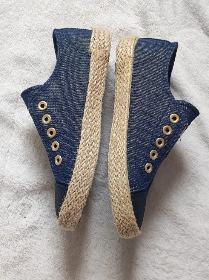 Chaussures tennis bleu brillant taille 32 - photo numéro 3