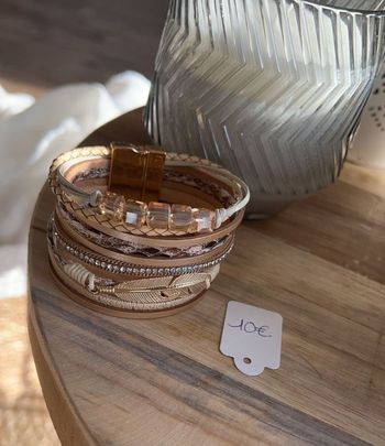 Bracelet aimanté feuille