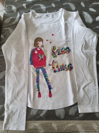Tee-shirt manches longues blanc