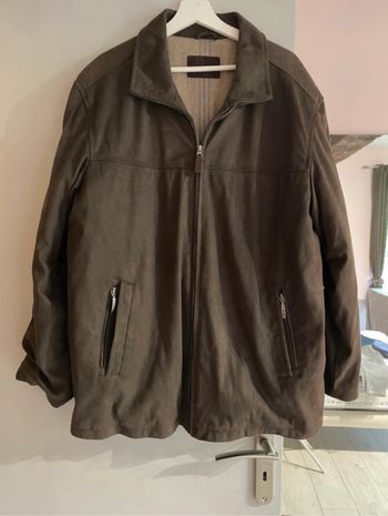 Blouson homme en suédine T56