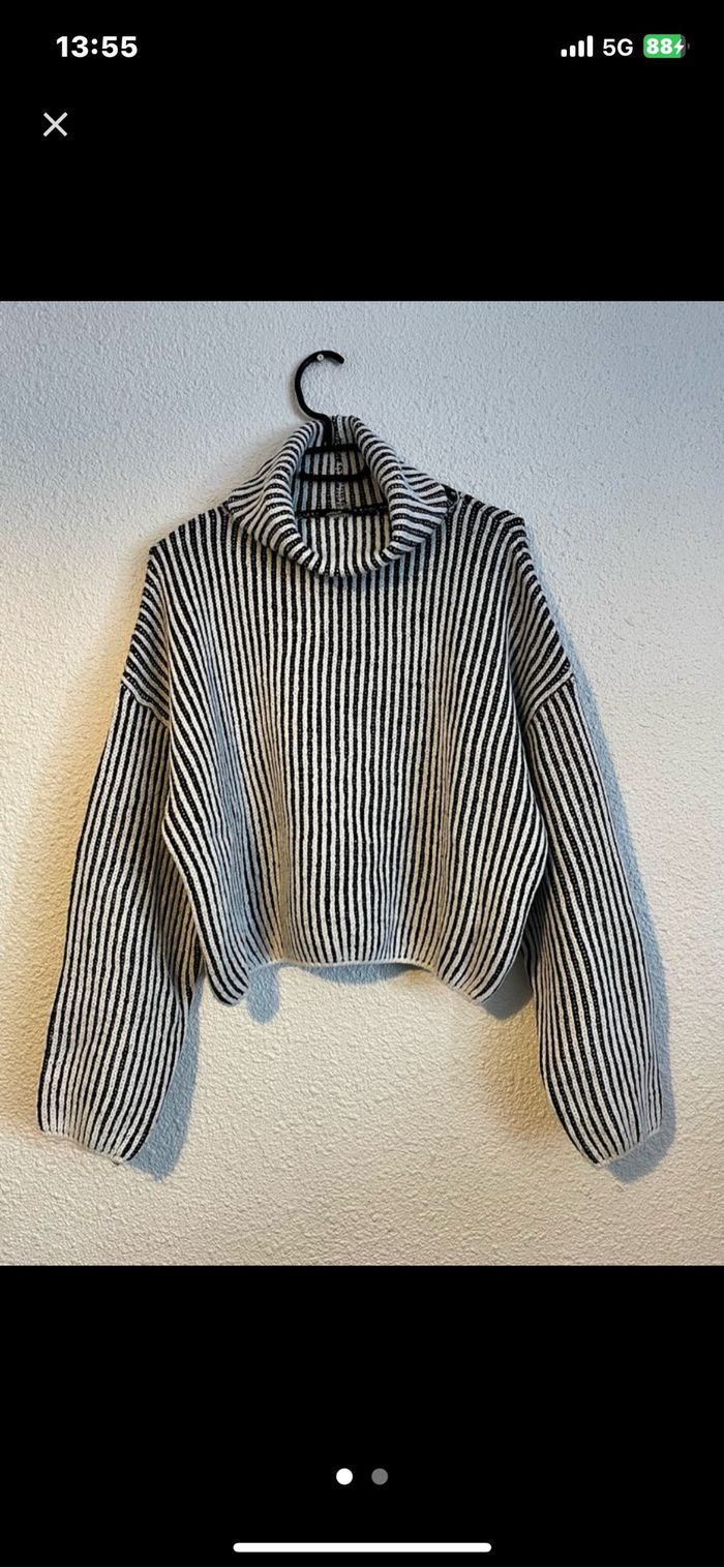 Pull en maille col roulé taille Xs - photo numéro 2