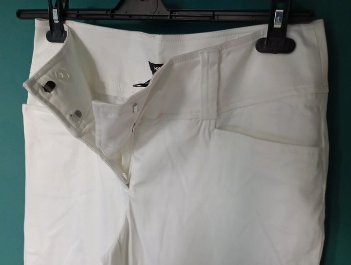 Pantalon 3/4 coton blanc - photo numéro 4