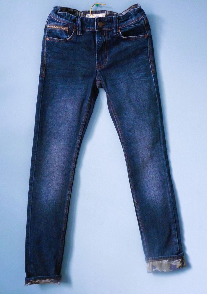 Jean garçon Teddy Smith 12 ans pantalon bleu brut neuf