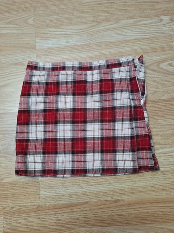 Jupe écossaise H&M 8 - 9 ans rouge et blanche 