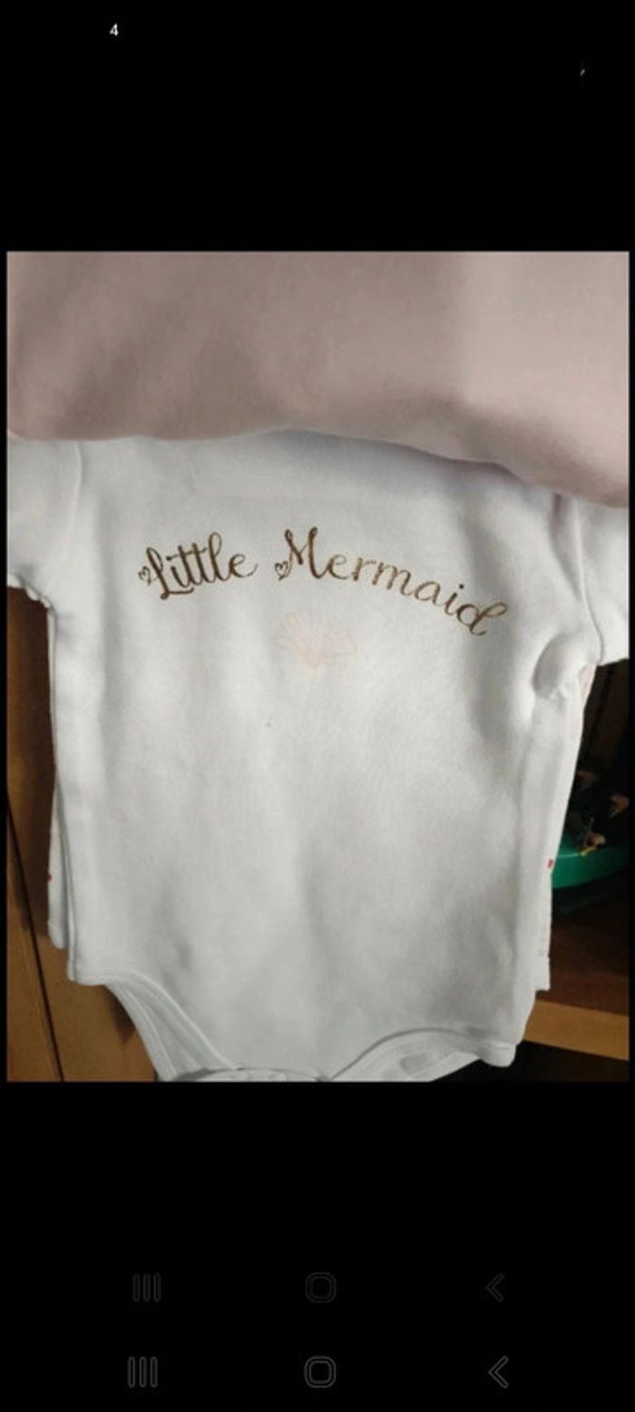 Lot 4 bodys + 1 dors bien en coton bio 6 mois - photo numéro 4