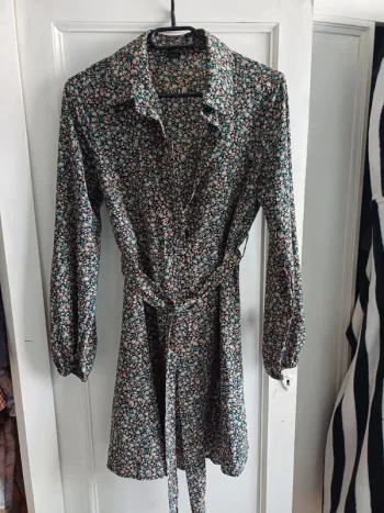 Robe manches longues fleuris