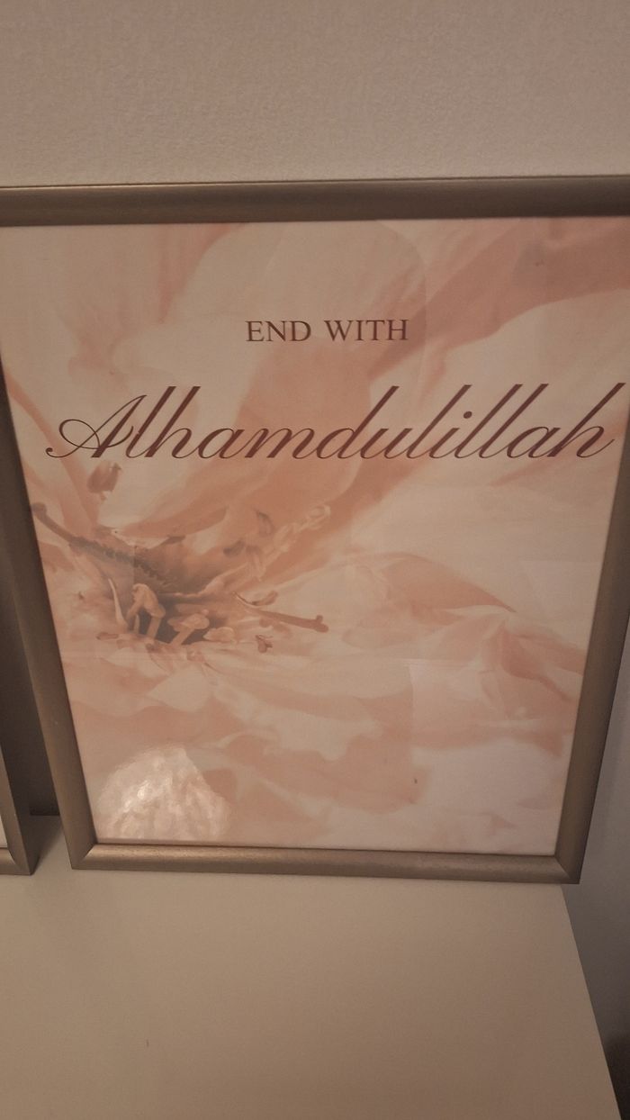 Triptyque 40x50cm avec cadre oriental fleuri - photo numéro 4