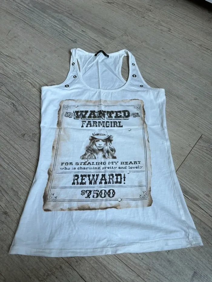 Débardeur blanc mim