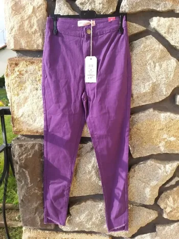 Pantalon femme violet