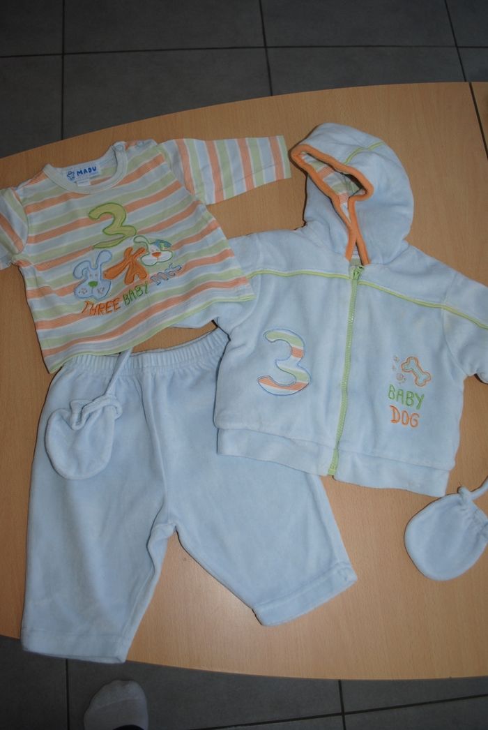 Ensemble garcon 1 mois