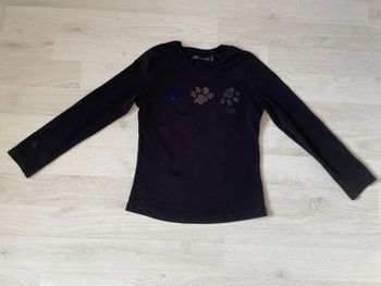 T-shirt noir manches longues Ikks 4 ans