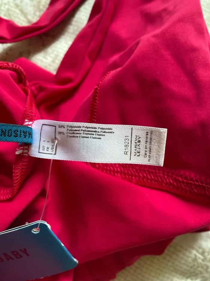 Maillot de bain une pièce drapé Maison Lejaby taille XS Neuf - photo numéro 6