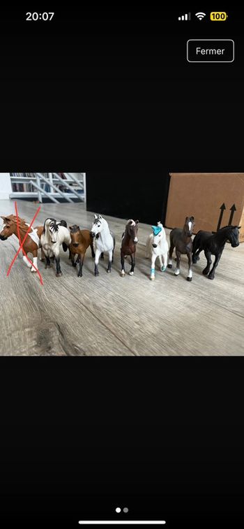 Lot chevaux schleichs