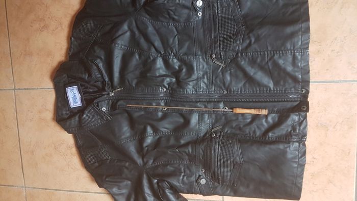 Veste aspect cuir femme 54 noire Saturne - photo numéro 2
