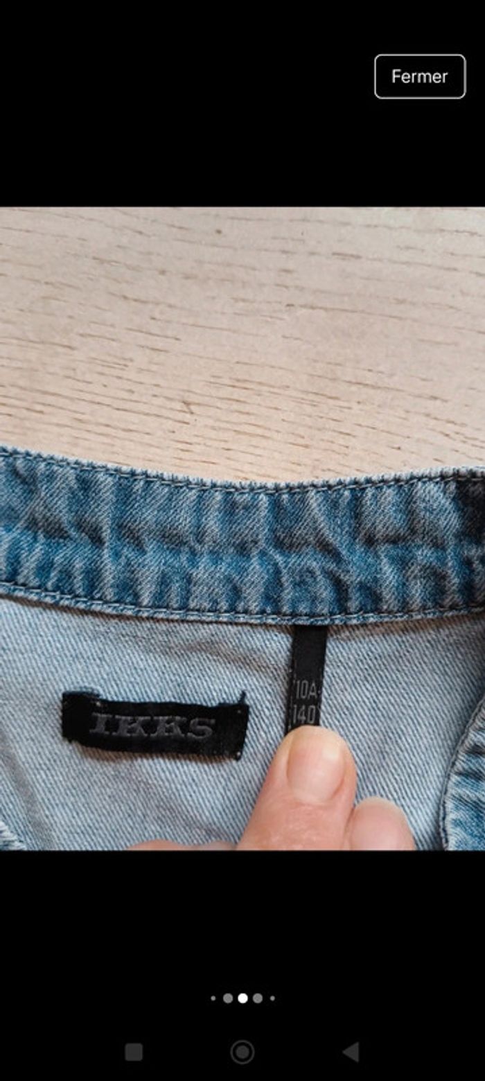 Veste zippée en jean - photo numéro 6