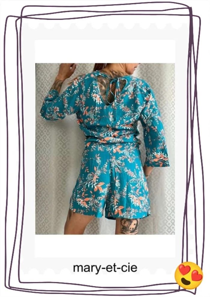 Combishort, décolleté, dos nu. Java by Captain tortue, taille O - photo numéro 4