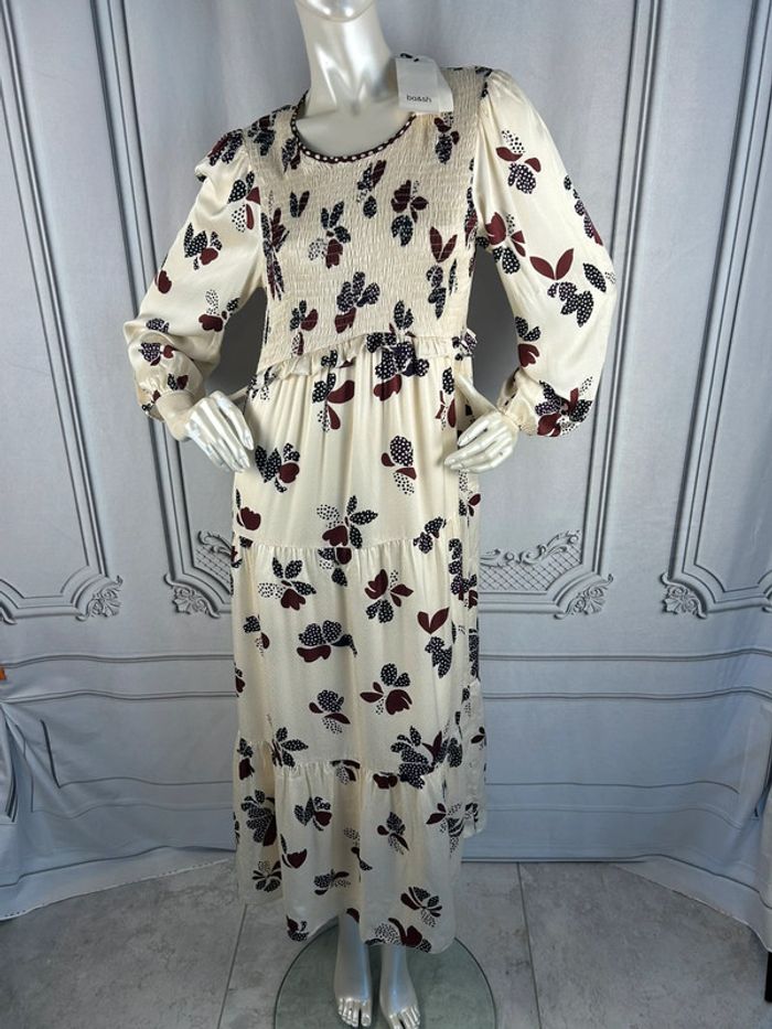 Robe longue Crème Ba&sh T2 / M neuve