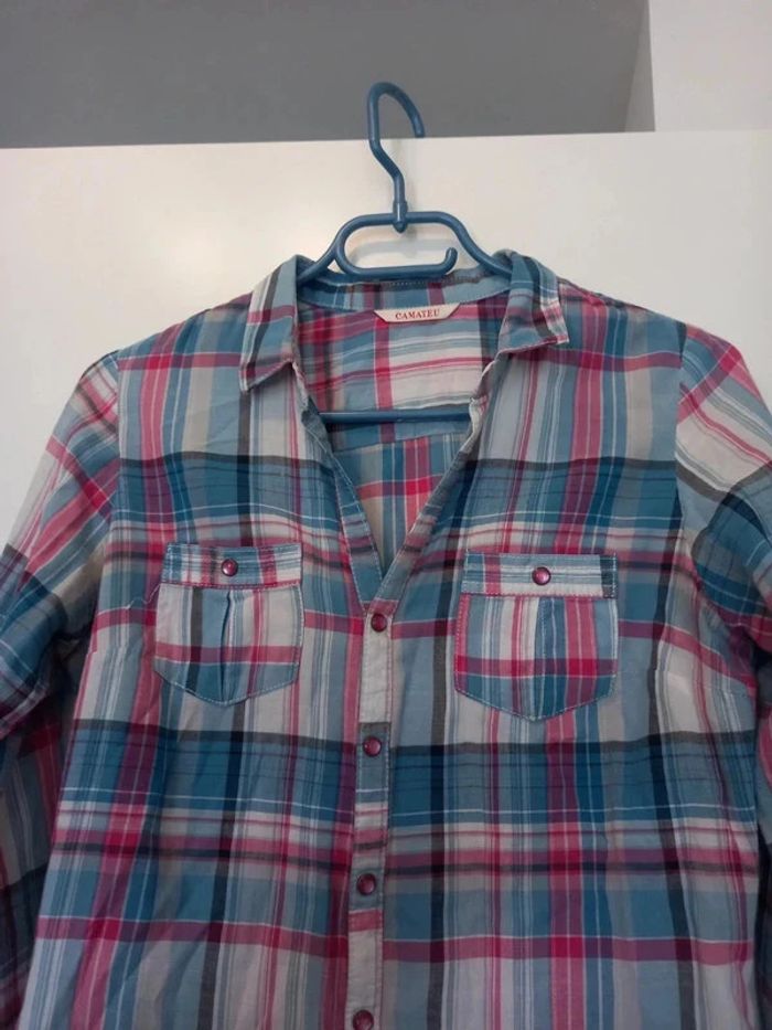 Chemise à carreaux Camaïeu, M. - photo numéro 3