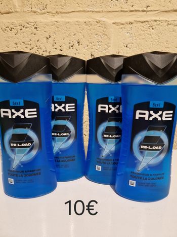 Lot de 4 gel douche axe 5en1 re-load 4x400ml 