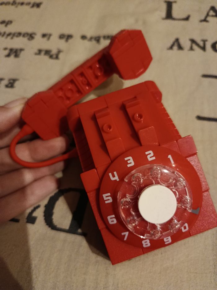 Capsule surprise max Retro - téléphone rouge - photo numéro 2