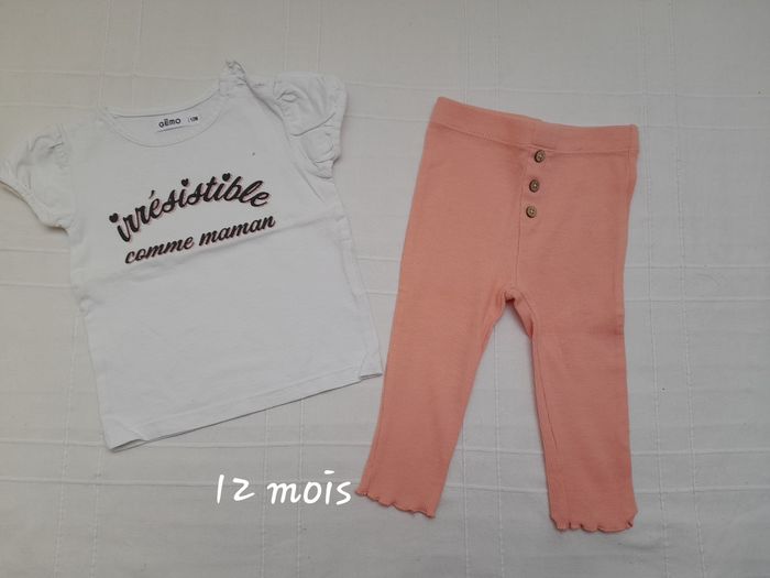 Ensemble fille 12 mois .