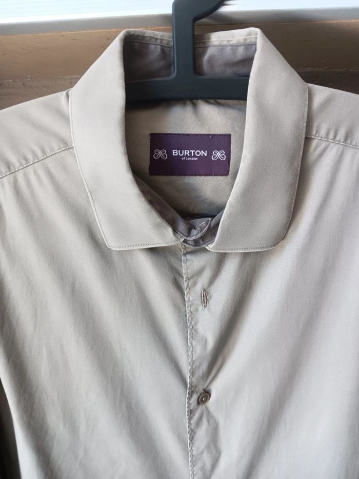 Chemise taupe Burton taille XL 43-44 - photo numéro 2
