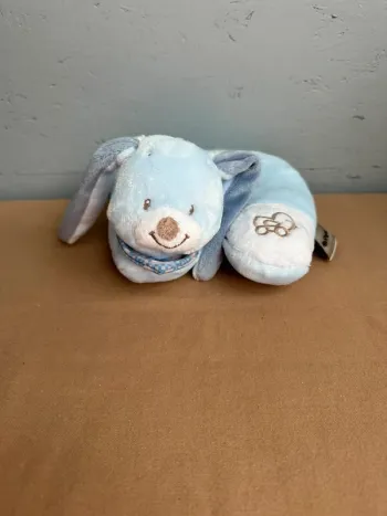 Tour de cou Nattou bleu lapin