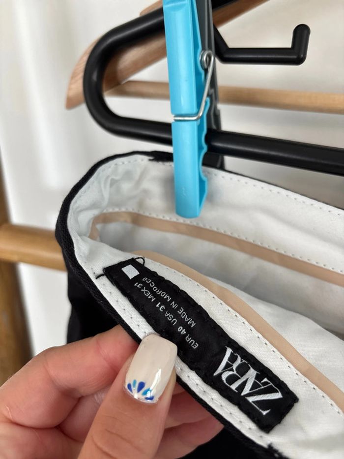 Pantalon noir habillé zara taille 40 - photo numéro 4
