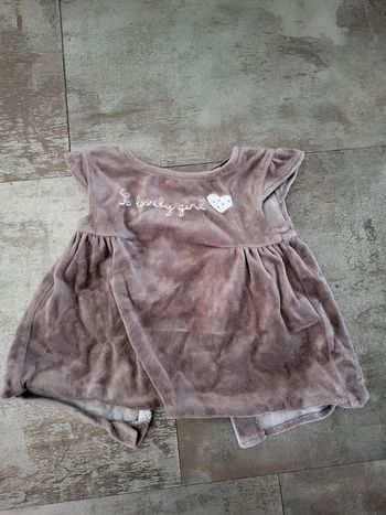 robe velours 1 mois