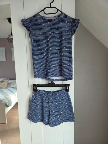 Ensemble été short fille taille 10 ans tissaia 